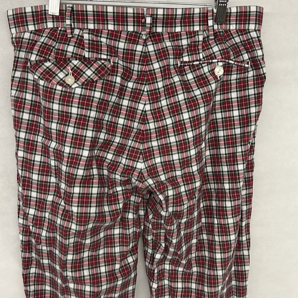 Mens Polo RL Ralph Lauren RL & Co Red White Green  Pants Golfing Dress 33 x 32 - Picture 7 of 7